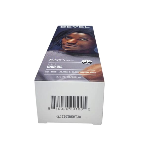 Bevel 3-in-1 Hair Oil NEW Pump Bottle Tea Tree Jojoba Black Castor Oils NIB - Picture 6 of 7